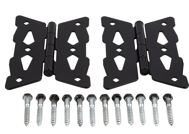 National Hardware N109-218 Butterfly Hinge, 7-1/4 in H Gate Leaf, 23/32 in W Gate Leaf, 0.094 in Thick Gate Leaf, Steel