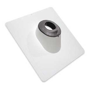 Duraflo 551104BL Roof Flashing, 17.98 in OAL, 16.24 in OAW, 4 in Pipe, Plastic
