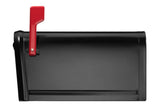Architectural Mailboxes 6300B-10 Oasis Large Mailbox, Steel, Galvanized, 11.3 in W, 20 in D, 11-1/2 in H, Black