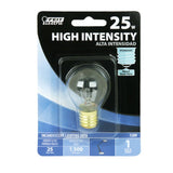 Feit Electric BP25S11N Incandescent Bulb, 25 W, S11N Lamp, E17 Intermediate Lamp Base, 2700 K Color Temp