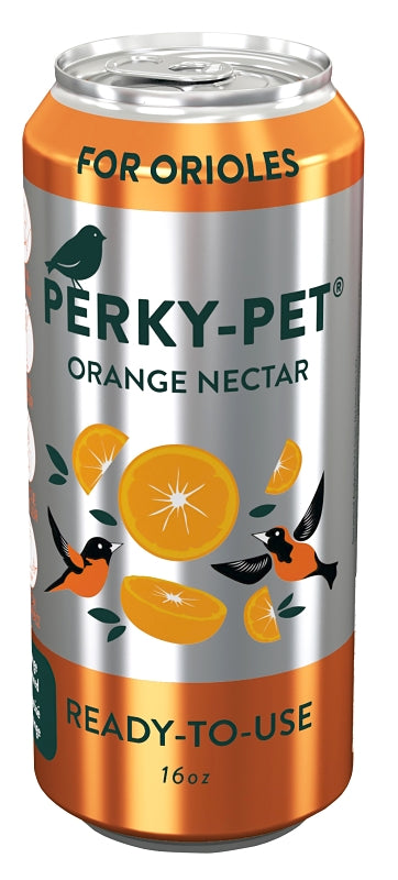 Perky-Pet 541 Sucrose Nectar, 16 oz, RTU, Citrus, Orange, Pack of 12