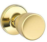 Dexter J Series J10 BYR 605 Passage Knob, Metal, Bright Brass, 2-3/8, 2-3/4 in Backset, 1-3/8 to 1-3/4 in Thick Door