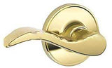 Schlage J Series J10 V SEV 605 Passage Lever, Mechanical Lock, Bright Brass, Metal, Residential, 3 Grade, 1/CD