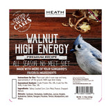 Heath DDC6-12 Wild Bird Seed, Crafted Suet, Cake, 11.75 oz Pack, Ingredients: Chopped Walnuts, Corn, Peanuts, 12/PK