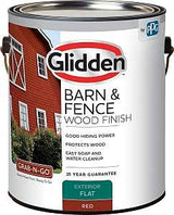 Glidden 4099F/01 Wood Stain, Red, Liquid, 1 gal, Pack of 4