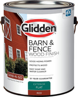 Glidden 4099F/01 Wood Stain, Red, Liquid, 1 gal, Pack of 4