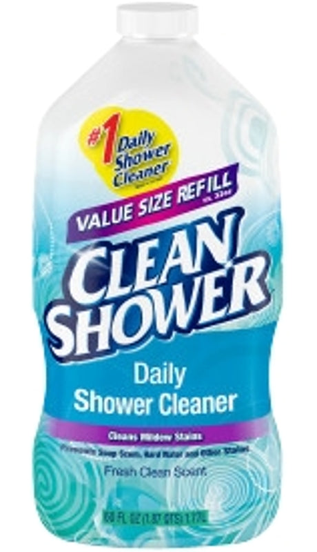 Clean Shower 00001 Daily Shower Cleaner, 60 oz, Liquid, Fresh Clean, Pack of 4