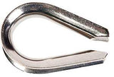 Baron 264EG-1/8 Wire Rope Thimble, 1/8 in Dia Cable, Steel, Electro-Galvanized, Pack of 25