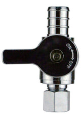 Apollo Valves APXVS1214C Ice Maker Straight Stop Valve, 1/2 x 1/4 in Connection, Barb x Compression, 200 psi Pressure