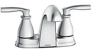 Moen Hilliard 84532 Series Bathroom Faucet, Low Arc Spout, Chrome Plated, 1-3/16 in Plate Size, 4.68 in, 1.2 gpm
