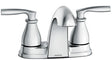 Moen Hilliard Series 84532 Bathroom Faucet, 1.2 gpm, 2 -Faucet Handle, 3 -Faucet Hole, Brass/Metal, Chrome-Plated