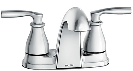 Moen Hilliard Series 84532 Bathroom Faucet, 1.2 gpm, 2 -Faucet Handle, 3 -Faucet Hole, Brass/Metal, Chrome-Plated