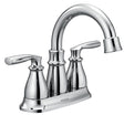 Moen Hilliard Series 84537 Bathroom Faucet, 1.2 gpm, 2 -Faucet Handle, 3 -Faucet Hole, Metal, Chrome-Plated
