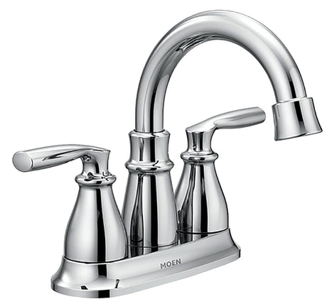 Moen Hilliard Series 84537 Bathroom Faucet, 1.2 gpm, 2 -Faucet Handle, 3 -Faucet Hole, Metal, Chrome-Plated