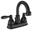 Moen Caldwell Series WS84667BL High-Arc Bathroom Faucet, 1.2 gpm, 2-Faucet Handle, 3-Faucet Hole, Metal, Matte Black