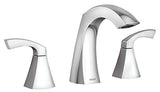 Moen Lindor 84504 Widespread Bathroom Faucet, 1.2 gpm, 2-Handle, 3-Faucet Hole, Metal, Chrome