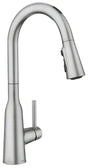 Moen Zyla Series 87272EVSRS Pulldown Kitchen Faucet, 1.5 gpm, 1-Handle, 3-Faucet Hole, Metal, Stainless Steel