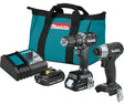 Makita LXT CX205RB Sub-Compact Brushless Cordless Combo Kit, Battery Included, 2 Ah, 18 V, Lithium-Ion