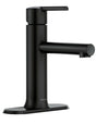 Moen 84770BL Bathroom Faucet, 1.2 gpm, 1-Handle, 1, 3-Faucet Hole, Metal, Matte Black, 4 in Faucet Centers