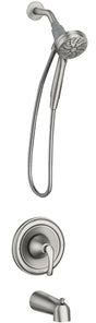 Moen Tiffin Posi-Temp 82879 Tub and Shower Faucet, Six Function Showerhead, 1.75 gpm Showerhead, 6 Spray Settings