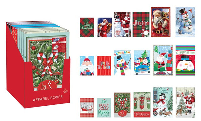 Santas Forest 67924 Apparel Box, Cardboard, Assorted Print, Pack of 10