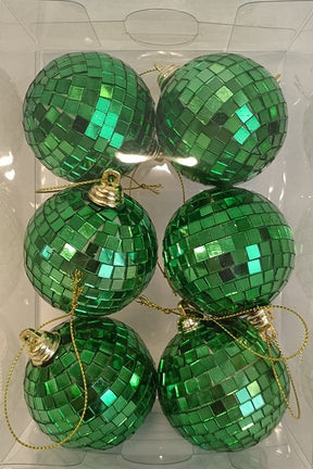 Santas Forest 99952 Ornament, 60 mm, Faceted, Plastic and Foam, Assorted, Pack of 16
