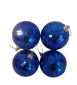 Santas Forest 99954 Ornament, 80 mm, Faceted, Plastic and Foam, Assorted, Pack of 12