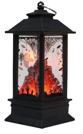 Santas Forest 99936 Halloween Tombstone Lantern, 5 in H, Plastic, Black, Internal Light, Indoor, Outdoor, Pack of 36