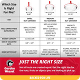 Garden Weasel Small 47.5 in. Steel Nut Gatherer Steel Handle