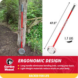 Garden Weasel Small 47.5 in. Steel Nut Gatherer Steel Handle