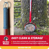 Garden Weasel Small 47.5 in. Steel Nut Gatherer Steel Handle
