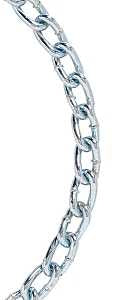 Baron 7292 Link Chain, #2/0, 125 ft L, 450 lb Working Load, Steel, Zinc