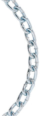 Baron 7292 Link Chain, #2/0, 125 ft L, 450 lb Working Load, Steel, Zinc-Plated