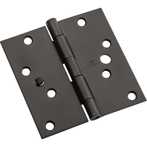 National Hardware N830-406 Door Hinge, 4 in, Steel, 10-Mounting Hole, Full-Mortise Mounting, 55 lb, Removable Pin