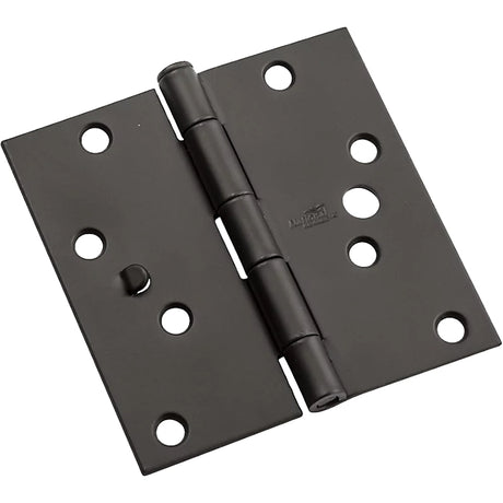 National Hardware N830-406 Door Hinge, 4 in, Steel, 10-Mounting Hole, Full-Mortise Mounting, 55 lb, Removable Pin