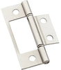 National Hardware N830-433 Door Hinge, 3 in H, Steel, Satin Nickel, 4-Hole, Surface Mounting