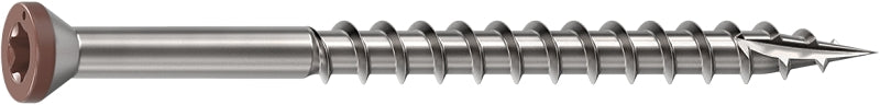 Camo 0353050BS Deck Screw, 0.163 in Thread, 2-1/2 in L, Trim Head, Star Drive, Sharp, Type-17 Point, 316 Stainless Steel