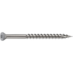 Camo 0353050ES Deck Screw, 0.163 in Thread, 2-1/2 in L, Star Drive, Sharp, Type-17 Point, 316 Stainless Steel, Gray