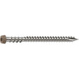 Camo 0367158WS Deck Screw, #10 Thread, 2-1/2 in L, Reverse Upper Thread, Trim Head, Star Drive, Sharp, Marine Grade