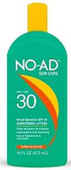 No-Ad NO-AD600 Series Sunscreen Lotion, 16 oz Bottle, Fragrance-Free, Pack of 6