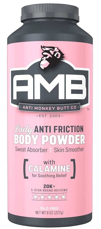 Anti Monkey Butt Lady Series 816800 Anti-Friction Powder, Powder, 8 oz Bottle, Pack of 3