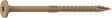 Camo 0355174 Framing Screw, 0.16 in Thread, 3 in L, Flat Head, Star Drive, Slash Point, PROTECH Ultra 4 Coated, 150