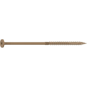 Camo 0360240 Structural Screw, 1/4 in Thread, 6 in L, Flat Head, Star Drive, Sharp Point, PROTECH Ultra 4 Coated, 10