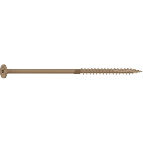 Camo 0360240 Structural Screw, 1/4 in Thread, 6 in L, Flat Head, Star Drive, Sharp Point, PROTECH Ultra 4 Coated, 10