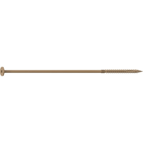 Camo 0360279 Structural Screw, 1/4 in Thread, 10 in L, Flat Head, Star Drive, Sharp Point, PROTECH Ultra 4 Coated, 250