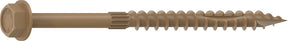 Camo 0364209 Structural Screw, 1/4 in Thread, 4 in L, Hex Head, Hex Drive, Sharp Point, PROTECH Ultra 4 Coated, 250