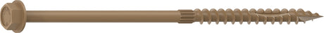 Camo 0364249 Structural Screw, 1/4 in Thread, 6 in L, Hex Head, Hex Drive, Sharp Point, PROTECH Ultra 4 Coated, 250