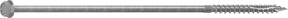 Camo 0369274 Structural Screw, 5/16 in Thread, 10 in L, Hex Head, Hex Drive, Sharp Point, Hot-Dipped Galvanized, 50