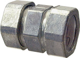 Halex 20221 Coupling, 1/2 in Compression, Zinc, 5/BAG