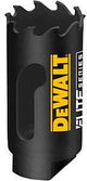 DEWALT ELITE Series DAH3118 Hole Saw, 1-1/8 in Dia, 1-3/4 in D Cutting, 1/2 in Arbor, 3 TPI, Carbide Cutting Edge